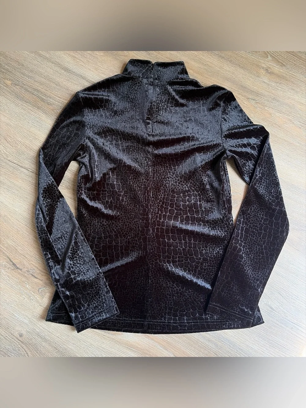 & Other Stories velvet black blouse